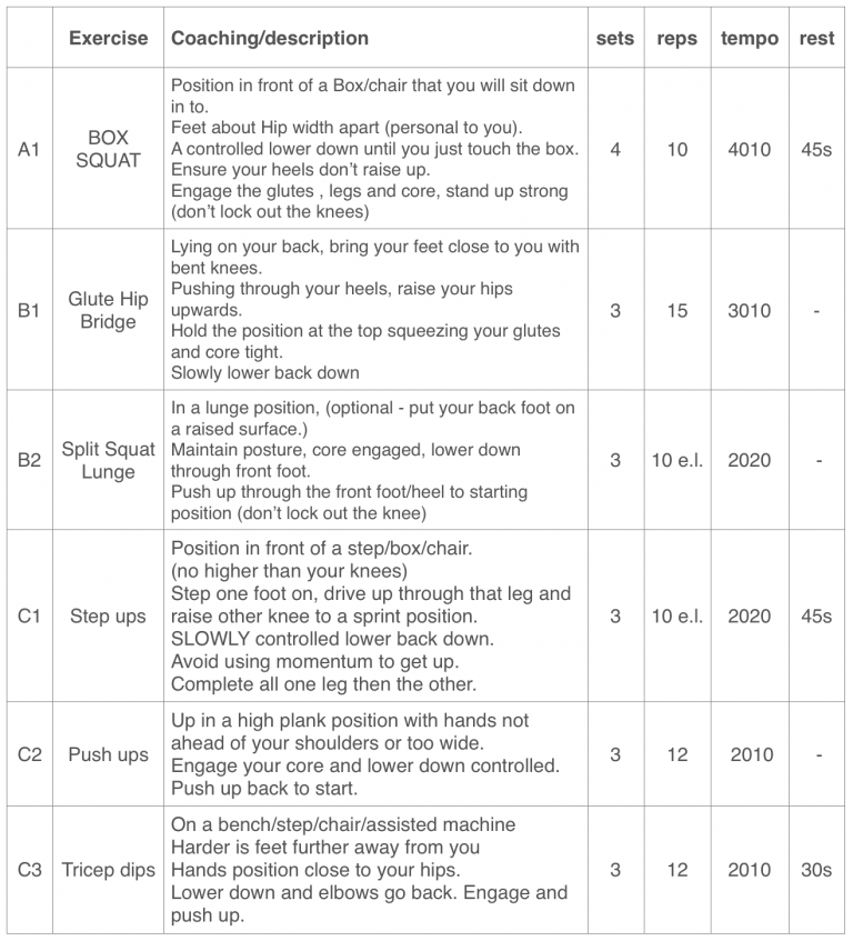 6 Week Ski Workout Plan